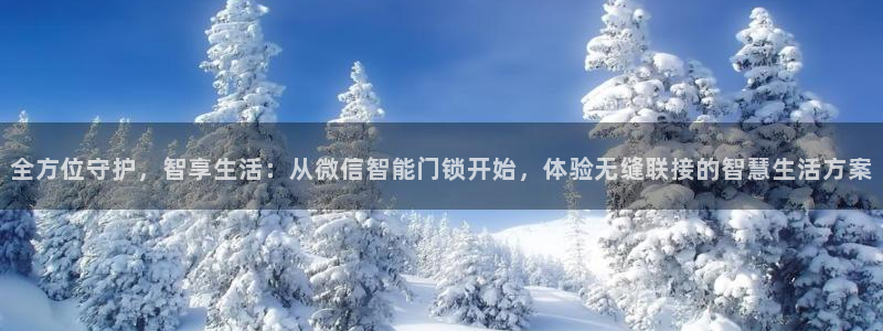 富联2娱乐平台注册：全方位守护，智享生活：从微信智能门锁开始