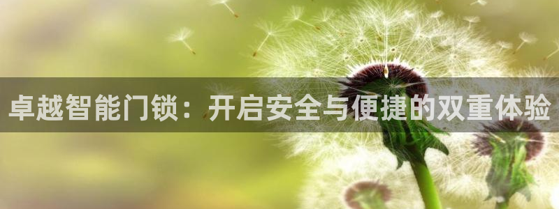 富联2娱乐资讯官网：卓越智能门锁：开启安全与便捷的双重体验