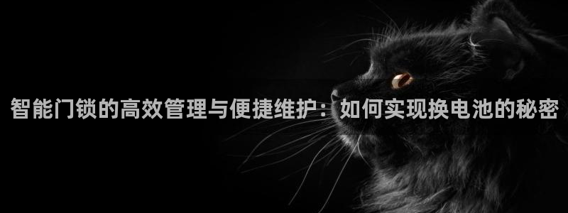 富联2娱乐：智能门锁的高效管理与便捷维护：如何实现换电池的秘