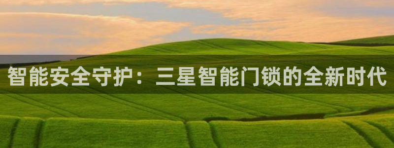 富联娱乐开户：智能安全守护：三星智能门锁的全新时代