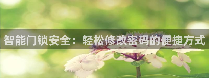 富联娱乐官网注册入口：智能门锁安全：轻松修改密码的便捷方式