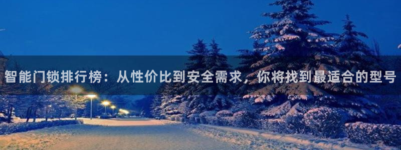 富联娱乐登录：智能门锁排行榜：从性价比到安全需求，你将找到最