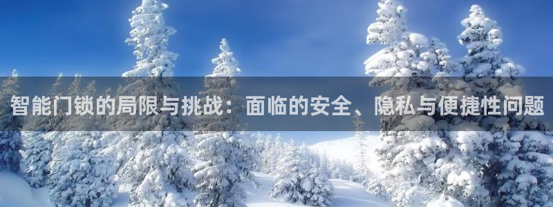 富联娱乐主管去判官333OO：智能门锁的局限与挑战：面临的安