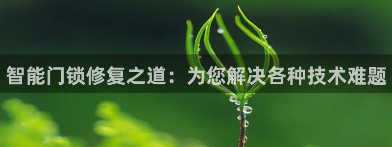 富联娱乐官方网站下载：智能门锁修复之道：为您解决各种技术难题