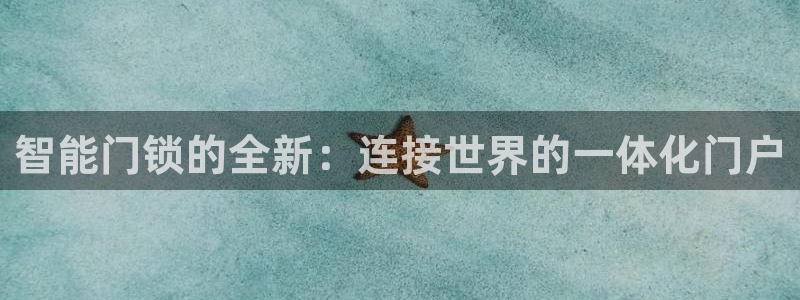富联娱乐招商杂判官333OO：智能门锁的全新：连接世界的一体