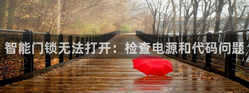 富联娱乐平台测速：智能门锁无法打开：检查电源和代码问题