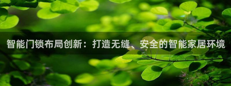 富联娱乐账号注册不了：智能门锁布局创新：打造无缝、安全的智能