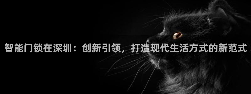 富联娱乐注册场判官333OO：智能门锁在深圳：创新引领，打造