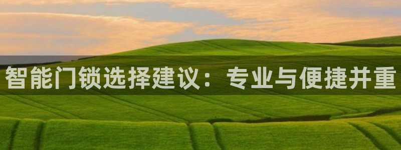 富联娱乐平台注册流程：智能门锁选择建议：专业与便捷并重
