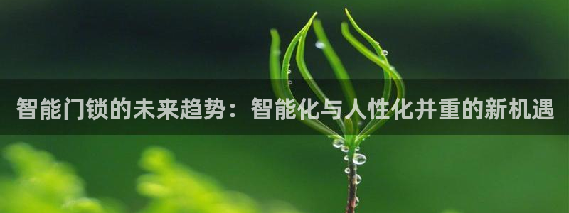 富联娱乐代理电话：智能门锁的未来趋势：智能化与人性化并重的新