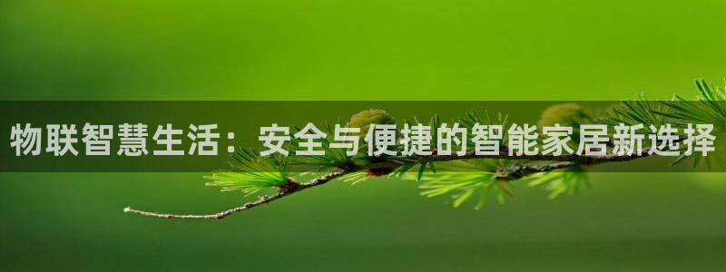 富联娱乐平台怎么样：物联智慧生活：安全与便捷的智能家居新选择