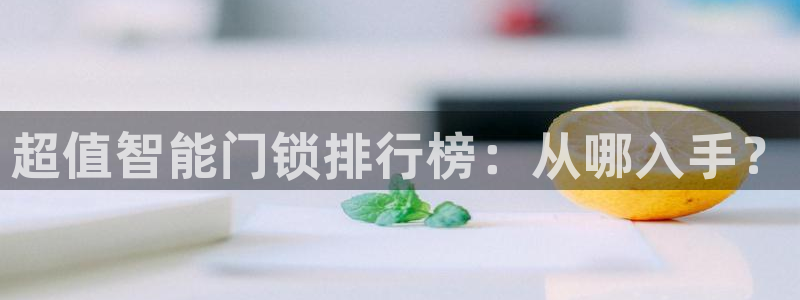 富联娱乐公司简介怎么写：超值智能门锁排行榜：从哪入手？